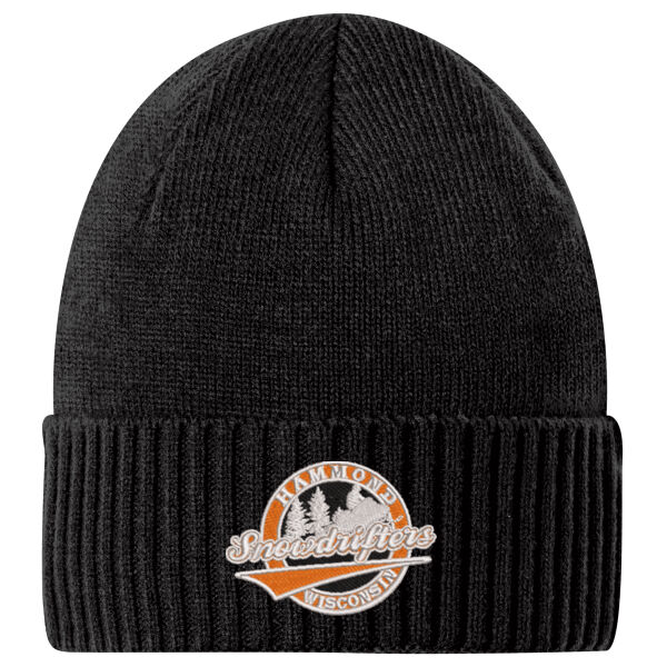 Port Authority Rib Knit Cuff Beanie - Embroidered Logo Thumbnail