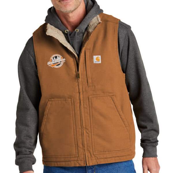 Carhartt Sherpa Lined Mock Neck Vest - Embroidered Logo Thumbnail