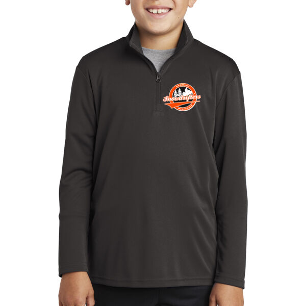 Sport-Tek Youth Posicharge Competitor 1/4 Zip Pullover - Printed Logo Thumbnail