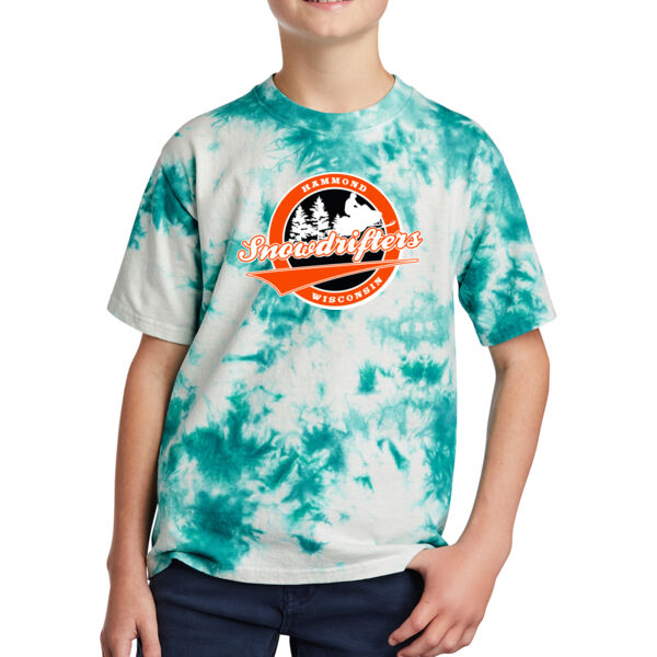 Port & Company Youth Crystal Tie-Dye Tee - Printed Logo Thumbnail
