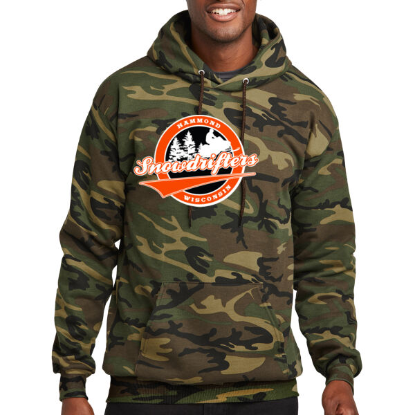 Port & Company Core Fleece Camo Pullover Hooded Sweatshirt -  Printed Logo Thumbnail