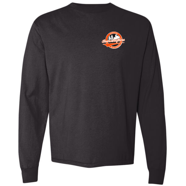 ComfortWash By Hanes Garment Dyed Long Sleeve T-shirt - Printed Logo Thumbnail