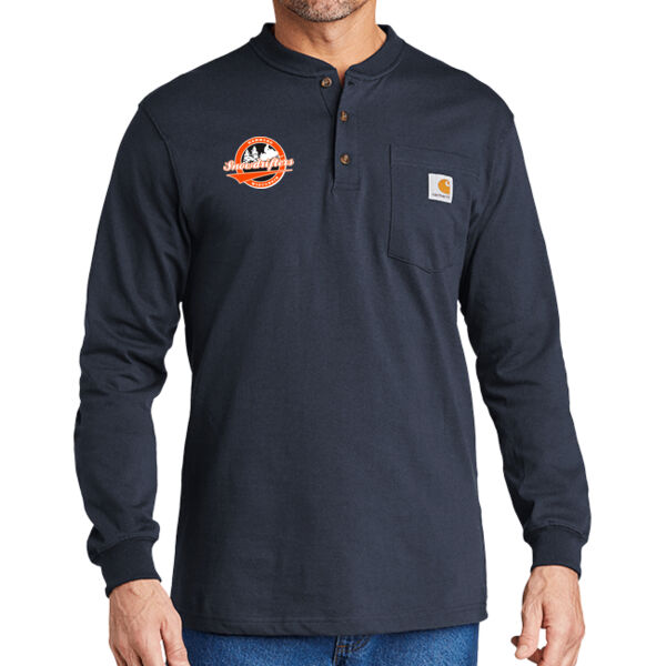 Carhartt Long Sleeve Henley T-shirt -  Printed Logo Thumbnail