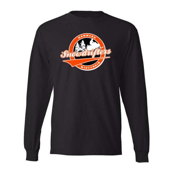 Hanes - Beefy-T Long Sleeve T-shirt -  Printed Logo Thumbnail
